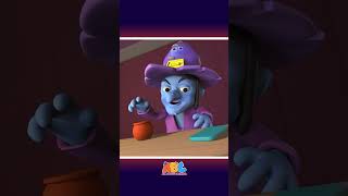 Halloween Zombies Riding on a Scary Bus #shorts #halloween #kidssongs #allbabieschannel