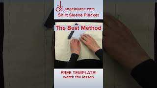 Absolutely the Best Method to #Sew a Shirt Sleeve Placket