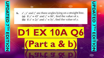 D1 Exercise 10A Q6 | Updated 7th Edition NSM D1 Q#6 Ex 10A Part a and b | EX 10A Q6 D1 in English