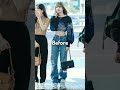 Lisa - Airport fashion before VS after CELINE #lisa #blackpink #itsarmlink