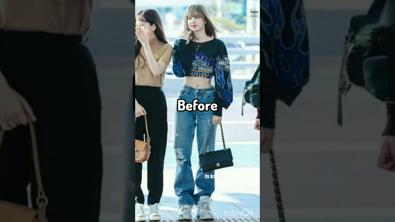 Lisa - Airport fashion before VS after CELINE 