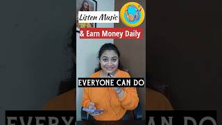 Listen Music & Earn Money Daily in 2023. Work From Home Job. Earn Money Online #shorts #viral