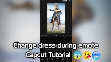 How to change dress during emote || Capcut Tutorial