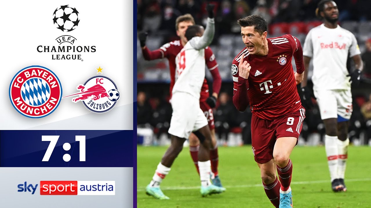 Salzburg geht in München unter! Bayern - Salzburg Highlights - CL 2021/22 - Achtelfinale