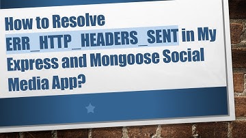 How to Resolve ERR_HTTP_HEADERS_SENT in My Express and Mongoose Social Media App?