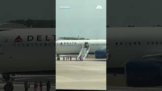 Passengers evacuated from burning Delta plane at airport in Orlando
