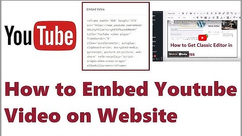 How to Embed Youtube Video on Website