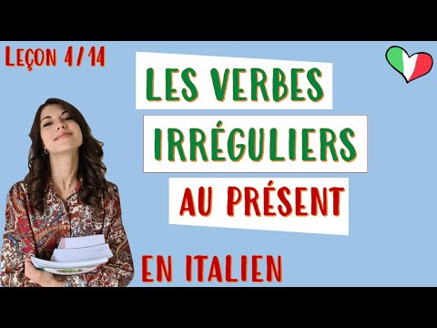 🇮🇹 Conjugaison des verbes irréguliers au présent de l’indicatif : cours italien pour débutants 4/20