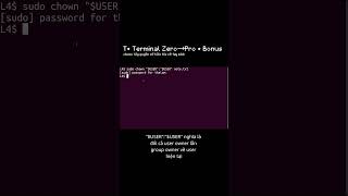 T• sudo chown "$USER":"$USER": lấy quyền sở hữu file về tay mình | Bonus (Terminal Zero→Pro) #ubuntu