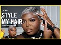 How I Style My Short Platinum Blonde Hair