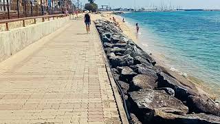 Walking to the Beach in Premià de Mar