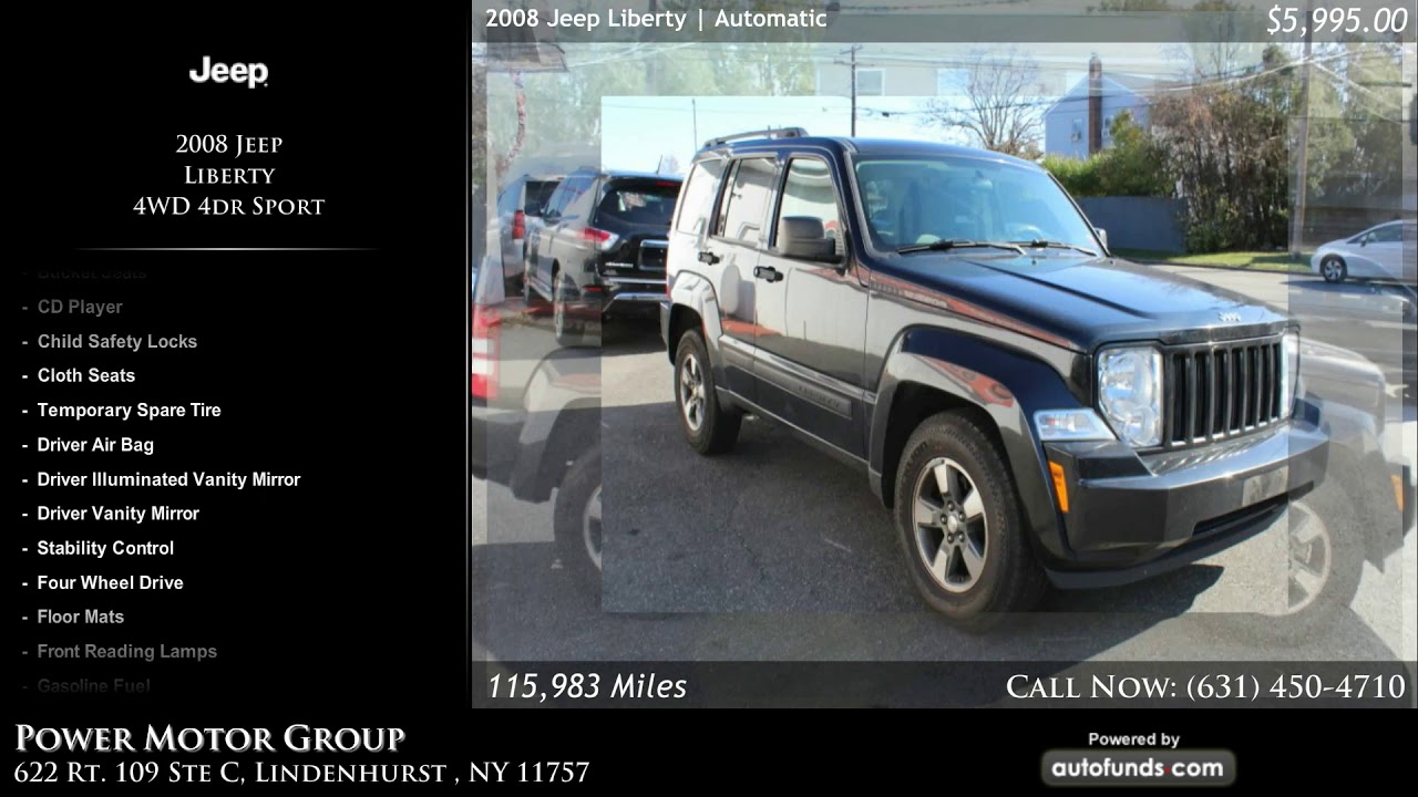 Used 2008 Jeep Liberty Power Motor Group Lindenhurst Ny