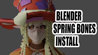 Blender 3.1 Spring Bone Installation