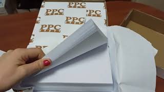 Распаковка набора бумаги офисной  PPC класс B белая А4 75 г/м из Rozetka