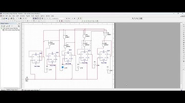 5-Bit Synchronous Counter Using D-Flip Flop in Multisim