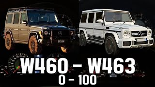 Mercedes Benz G - class║W460 - W463 (0-100 KM/H) (0-60 MPH)║ ACCELERATION BATTLE