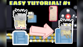 #1 | How to basic growtopia animation in Phone | how to sit on the couch