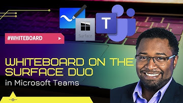 How to use the NEW Microsoft Whiteboard with Microsoft Teams on the Surface Duo