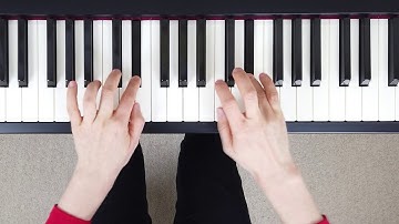 How to play E Major Scale 2 OCTAVES on the Piano (Right & Left Hand - Correct Fingering)