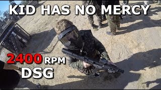 Little Kid Destroys Airsoft Players With $1,000+ 40rps DSG