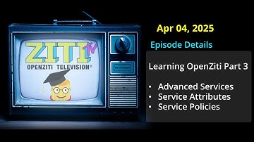 Ziti TV Apr 04 2025 - Learn OpenZiti Part 3: Services
