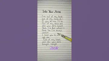 Into Your Arms Lyrics Intoyourarms Lyrics 