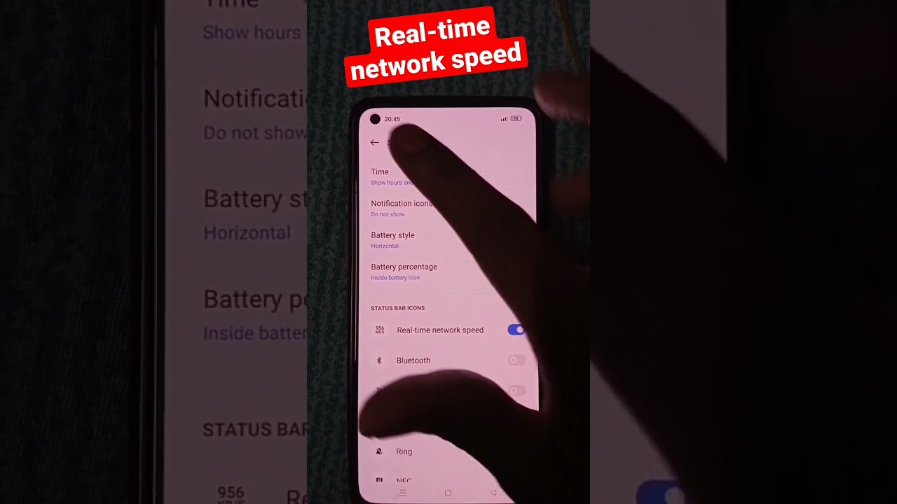 Realme Phone Real Time Network Speed Setting Ytshorts Net