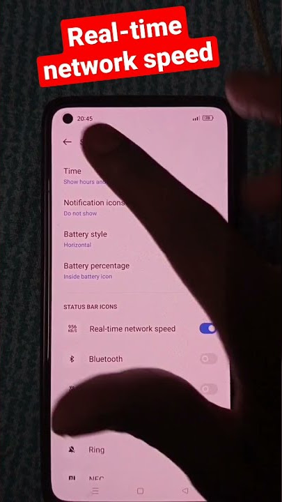 Realme phone Real time network speed setting || Realme phone Network speed || ytshorts || Net speed