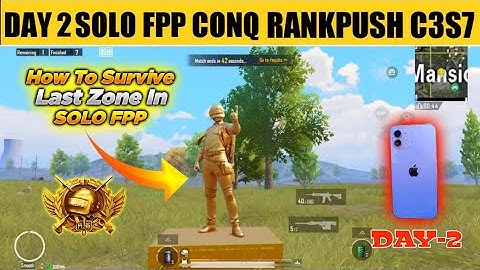 DAY-2 Solo fpp Conqueror rank push C3S7 | diamond 3 to conqueror | Solo fpp Conqueror tips.