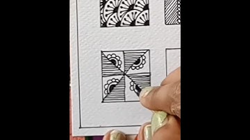 12 Easy Zentangle Patterns for Beginners✨🖊️#zentangleartforbeginners #zentangledesign  #zentangle
