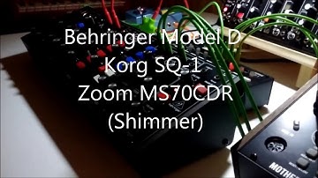 Behringer Model D / Korg SQ-1 / Zoom 70CDR Reverb