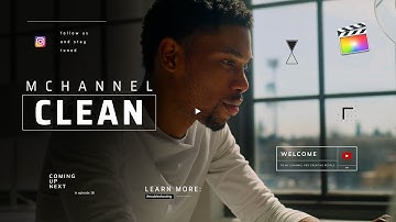 mChannel Clean FCP Plugin - Clear Design Channel Graphics Pack Exclusively For Final Cut Pro