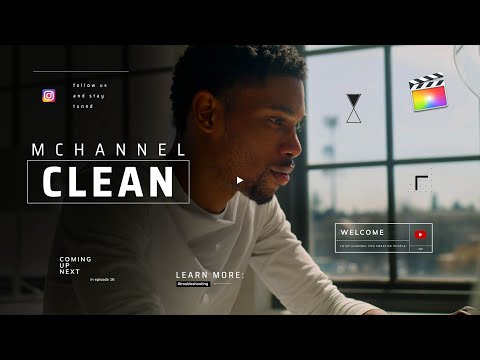 mChannel Clean FCP Plugin - Clear Design Channel Graphics Pack Exclusively For Final Cut Pro