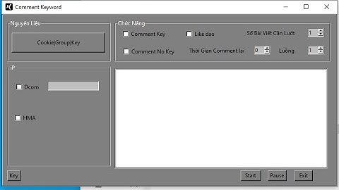 Tool Auto comment theo keywword, chay đa luồng, giúp PR bán hàng hoặc kéo thành viên nhóm