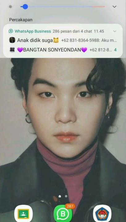 suara notifikasi V BTS 'apa kabareu'