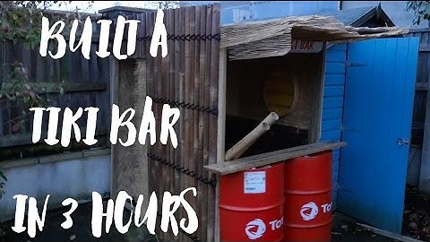 We built a tiki bar in 3 hours!