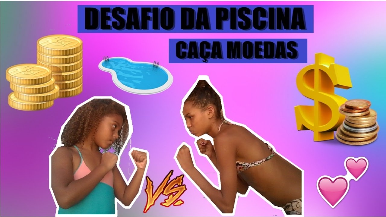 DESAFIO DA PISCINA - CAÇA MOEDAS !!! #EspecialDeNatal ...