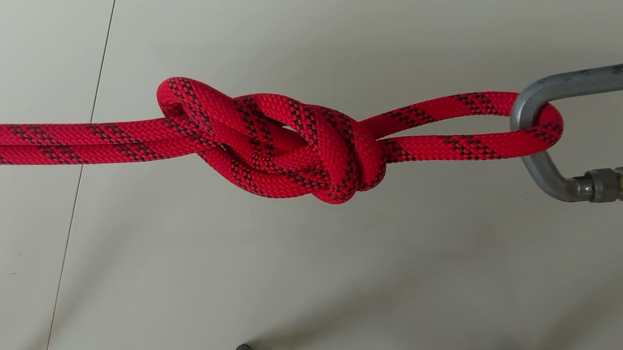 Figure of 8 loop with carabiner YouTube
