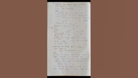 #continuous time signal Energy and Power signal problems#EC3354-signals and systems