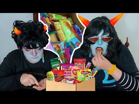 Terezi e Karkat provando doces Asiáticos!! (HOMESTUCK)