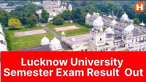 lucknow university latest update | lucknow university declared even semester exam result | lu update