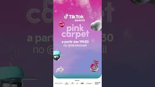 O TikTok Awards está chegando e tudo começa pelo Pink Carpet. Assista a partir das 19h30.