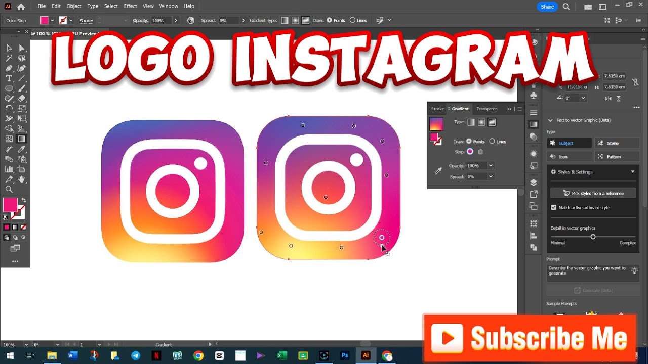 Design logo Instagram 