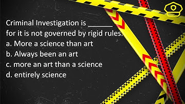 PART 1- CRIME DETECTION AND INVESTIGATION | CLE - CRIMINOLOGY REVIEWER