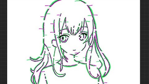 How to draw a glitch effect in procreate