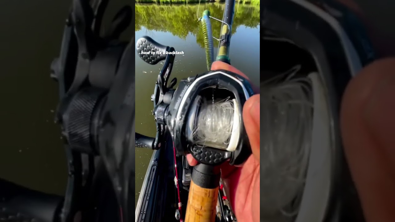 How to fix a backlash #fishing #baitcasting