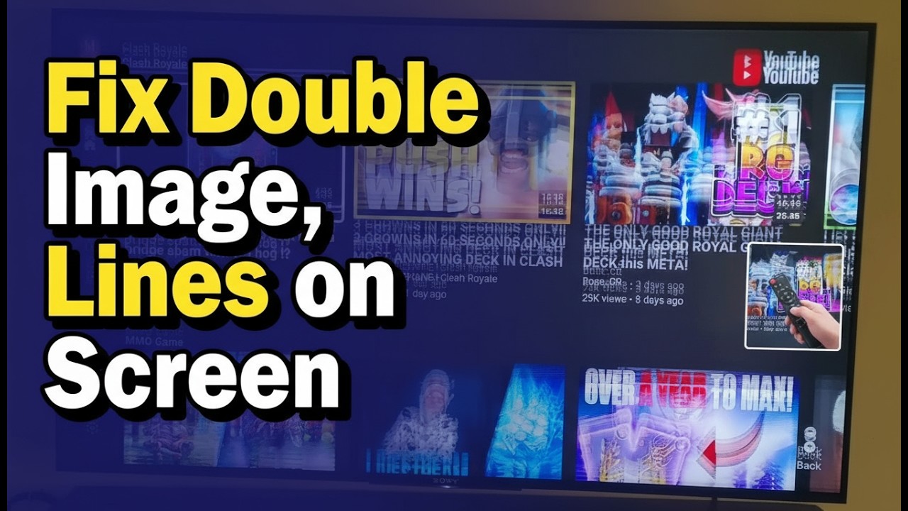 Sony TV Picture Problem Fix | Double Image, Lines on Screen & Display ...