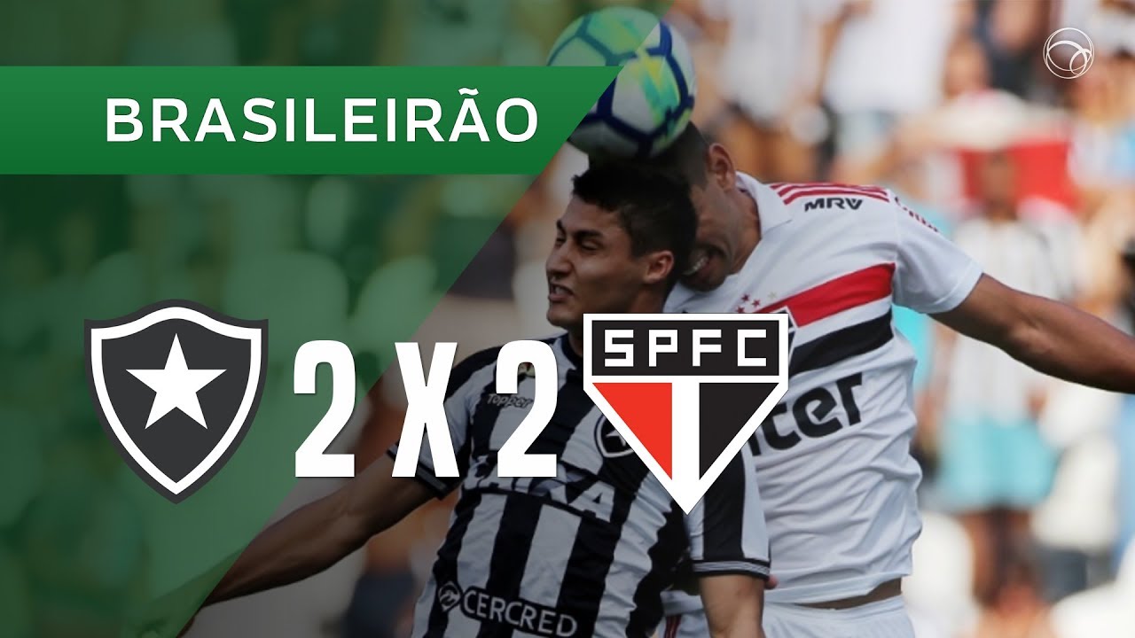 BOTAFOGO 2 X 2 SÃO PAULO GOLS 30/09 BRASILEIRÃO 2018 YouTube BOTAFOGO 2 X 2 SÃO PAULO GOLS 30/09 BRASILEIRÃO 2018 YouTube