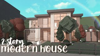 2 story modern house ♡ | bloxburg speedbuild | luminto
