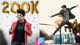 picsart  Instagram  followers celebration photo  editing |Instagram 200k followers photo  editing